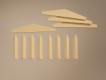 80407 Auhagen Gables and corner pillars, short,yellow